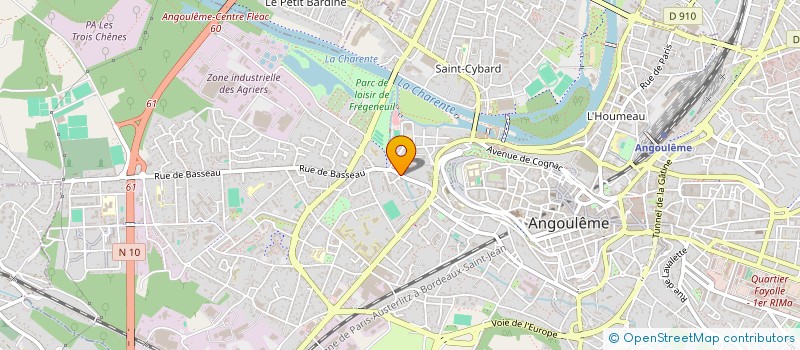 localisation de l'entreprise DIRECTGESTIONTRAVAUX16 à ANGOULEME