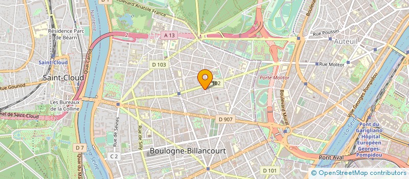 localisation de l'entreprise DIRECTING SANTE à BOULOGNE-BILLANCOURT
