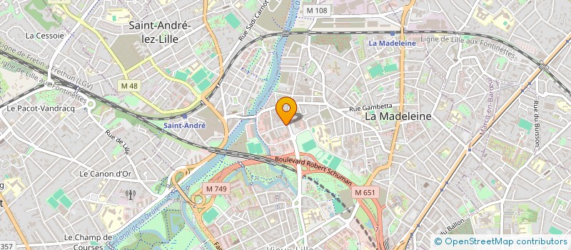localisation de l'entreprise DIRECTION CENTRALE DES COMMUNAUTES DES FAMILLES ITALIENNES COFIT SECTION DE MARCQ EN BAROEUL à LA MADELEINE