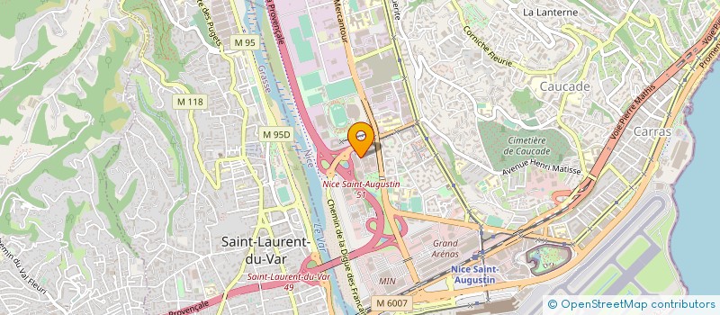 localisation de l'entreprise DIRECTION DEPARTEMENTALE DE L'EMPLOI, DU TRAVAIL ET DES SOLIDARITES ALPES-MARITIMES à NICE