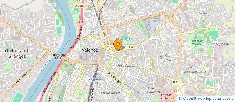 localisation de l'entreprise DIRECTION DEPARTEMENTALE DE L'EMPLOI, DU TRAVAIL ET DES SOLIDARITES DE LA DROME  VALENCE