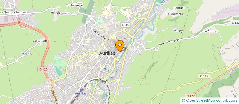 localisation de l'entreprise DIRECTION DEPARTEMENTALE DE L'EMPLOI, DU TRAVAIL ET DES SOLIDARITES ET DE LA PROTECTION DES POPULATIONS CANTAL à AURILLAC