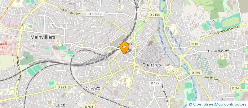 localisation de l'entreprise DIRECTION DEPARTEMENTALE DE L'EMPLOI, DU TRAVAIL ET DES SOLIDARITES ET DE LA PROTECTION DES POPULATIONS D'EURE-ET-LOIR à CHARTRES