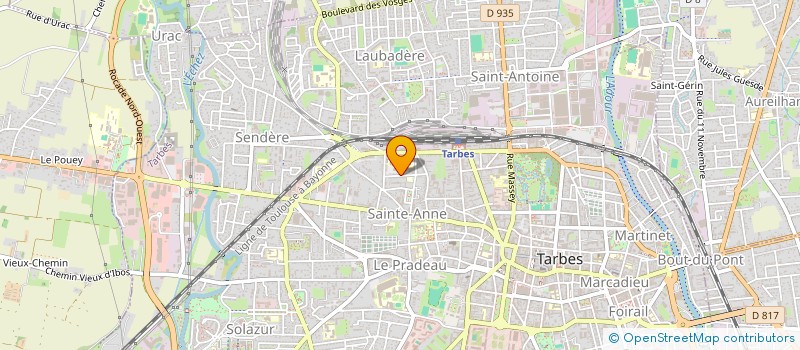 localisation de l'entreprise DIRECTION DEPARTEMENTALE DE L'EMPLOI, DU TRAVAIL ET DES SOLIDARITES ET DE LA PROTECTION DES POPULATIONS HAUTES-PYRENEES  TARBES