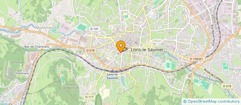 localisation de l'entreprise DIRECTION DEPARTEMENTALE DE L'EMPLOI, DU TRAVAIL ET DES SOLIDARITES ET DE LA PROTECTION DES POPULATIONS JURA  LONS-LE-SAUNIER