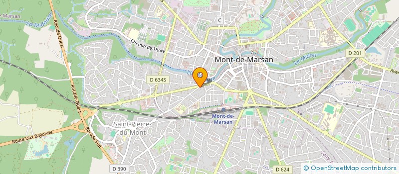 localisation de l'entreprise DIRECTION DEPARTEMENTALE DE L'EMPLOI, DU TRAVAIL ET DES SOLIDARITES ET DE LA PROTECTION DES POPULATIONS LANDES  MONT-DE-MARSAN