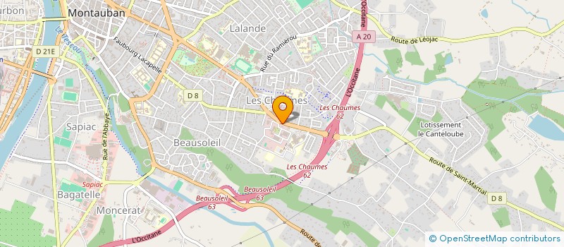 localisation de l'entreprise DIRECTION DEPARTEMENTALE DE L'EMPLOI, DU TRAVAIL ET DES SOLIDARITES ET DE LA PROTECTION DES POPULATIONS TARN-ET-GARONNE  MONTAUBAN