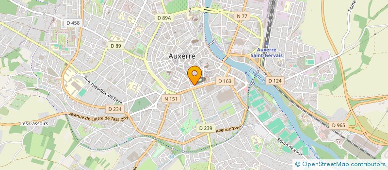 localisation de l'entreprise DIRECTION DEPARTEMENTALE DE L'EMPLOI, DU TRAVAIL ET DES SOLIDARITES ET DE LA PROTECTION DES POPULATIONS YONNE à AUXERRE