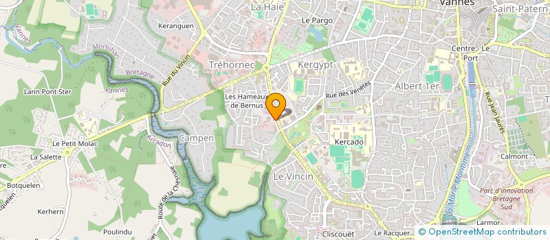 localisation de l'entreprise DIRECTION DEPARTEMENTALE DE L'EMPLOI, DU TRAVAIL ET DES SOLIDARITES MORBIHAN à VANNES