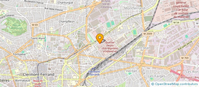 localisation de l'entreprise DIRECTION DEPARTEMENTALE DE L'EMPLOI, DU TRAVAIL ET DES SOLIDARITES PUY-DE-DOME à CLERMONT-FERRAND