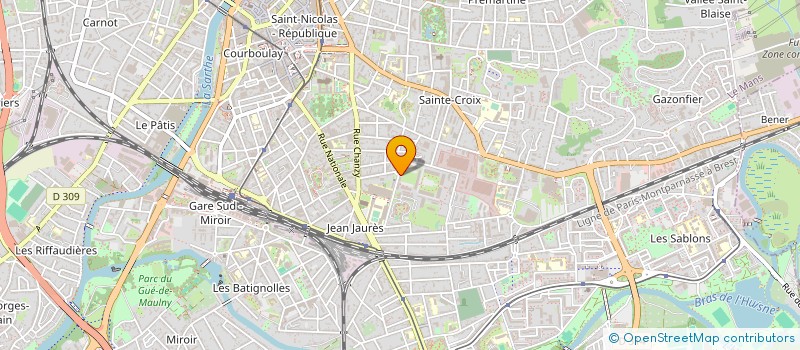 localisation de l'entreprise DIRECTION DEPARTEMENTALE DE L'EMPLOI, DU TRAVAIL ET DES SOLIDARITES SARTHE à LE MANS