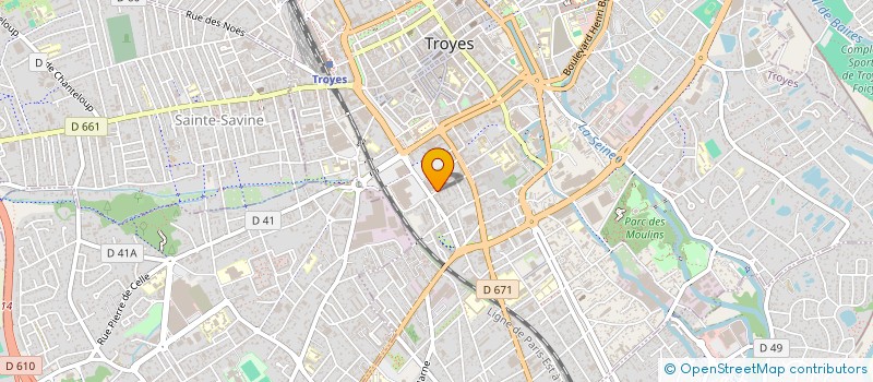 localisation de l'entreprise DIRECTION DEPARTEMENTALE DE LA POLICE NATIONALE DE L'AUBE à TROYES