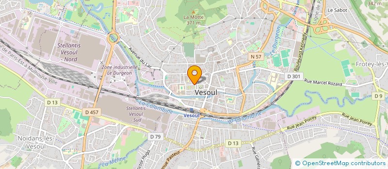 localisation de l'entreprise DIRECTION DEPARTEMENTALE DE LA POLICE NATIONALE DE LA HAUTE-SAONE à VESOUL