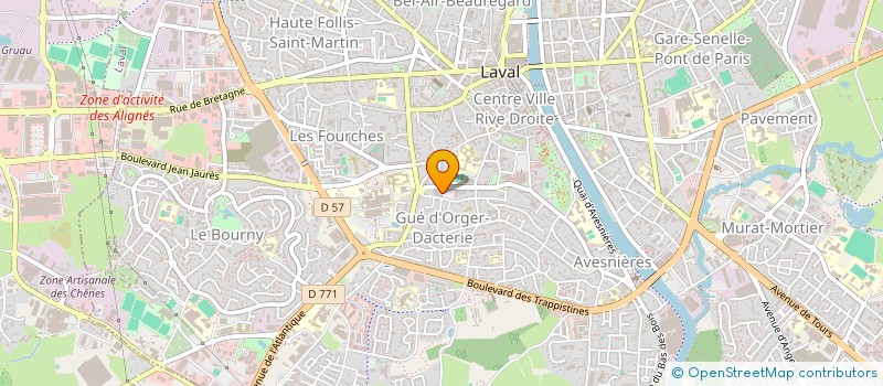 localisation de l'entreprise DIRECTION DEPARTEMENTALE DE LA POLICE NATIONALE DE LA MAYENNE à LAVAL