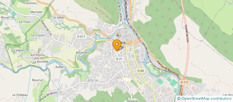 localisation de l'entreprise DIRECTION DEPARTEMENTALE DE LA POLICE NATIONALE DE L’ARIEGE à FOIX