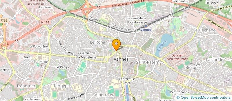 localisation de l'entreprise DIRECTION DEPARTEMENTALE DE LA POLICE NATIONALE DU MORBIHAN à VANNES