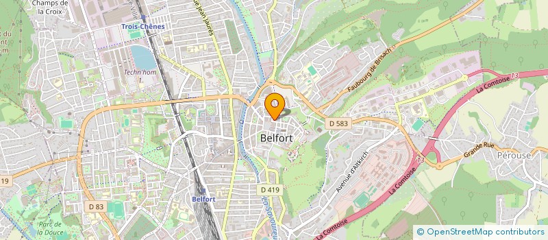 localisation de l'entreprise DIRECTION DEPARTEMENTALE DE LA POLICE NATIONALE DU TERRITOIRE-DE-BELFORT à BELFORT