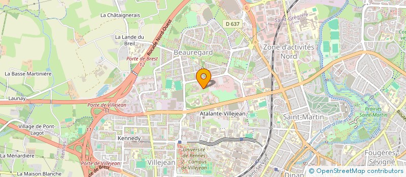 localisation de l'entreprise DIRECTION DEPARTEMENTALE DE LA PROTECTION DES POPULATIONS ILLE-ET-VILAINE à RENNES