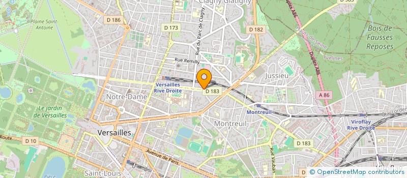 localisation de l'entreprise DIRECTION DEPARTEMENTALE DE LA PROTECTION DES POPULATIONS YVELINES à VERSAILLES