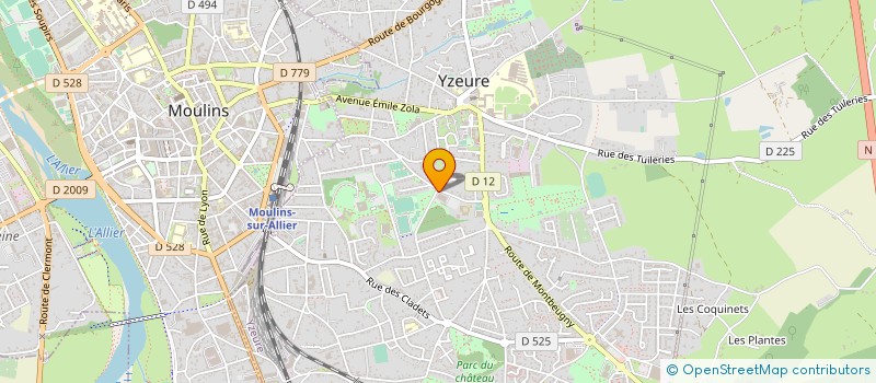localisation de l'entreprise DIRECTION DEPARTEMENTALE DES TERRITOIRES ALLIER à YZEURE