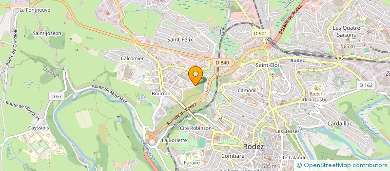 localisation de l'entreprise DIRECTION DEPARTEMENTALE DES TERRITOIRES AVEYRON à RODEZ