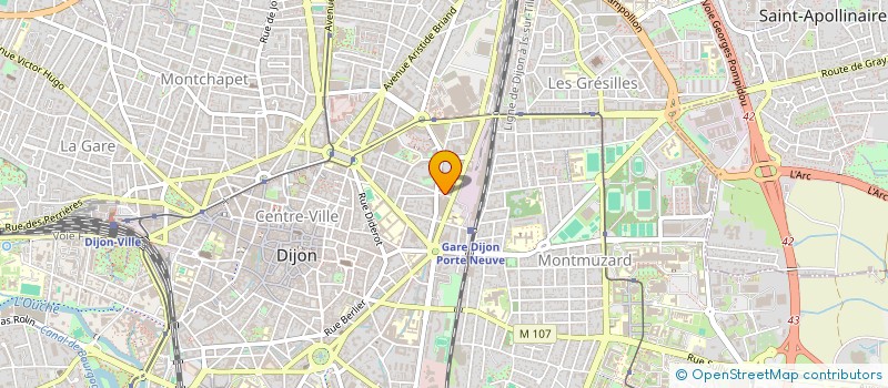 localisation de l'entreprise DIRECTION DEPARTEMENTALE DES TERRITOIRES COTE-D'OR à DIJON