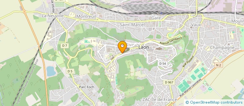 localisation de l'entreprise DIRECTION DEPARTEMENTALE FINANCES PUBLIQUES AISNE à LAON