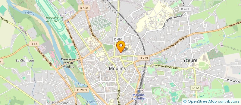 localisation de l'entreprise DIRECTION DEPARTEMENTALE FINANCES PUBLIQUES ALLIER à MOULINS