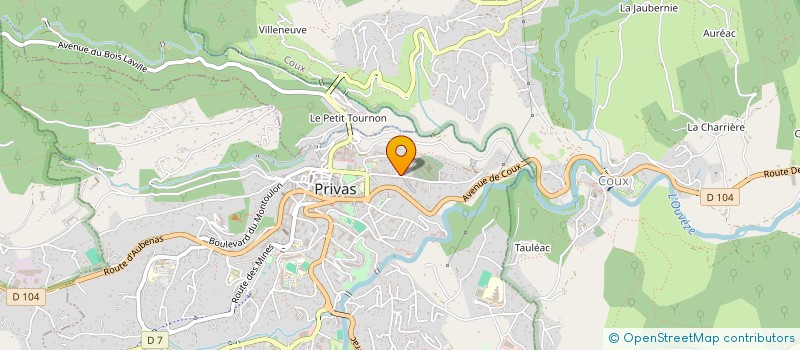 localisation de l'entreprise DIRECTION DEPARTEMENTALE FINANCES PUBLIQUES ARDECHE  PRIVAS