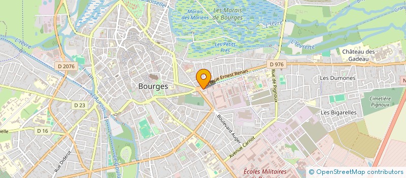 localisation de l'entreprise DIRECTION DEPARTEMENTALE FINANCES PUBLIQUES CHER à BOURGES