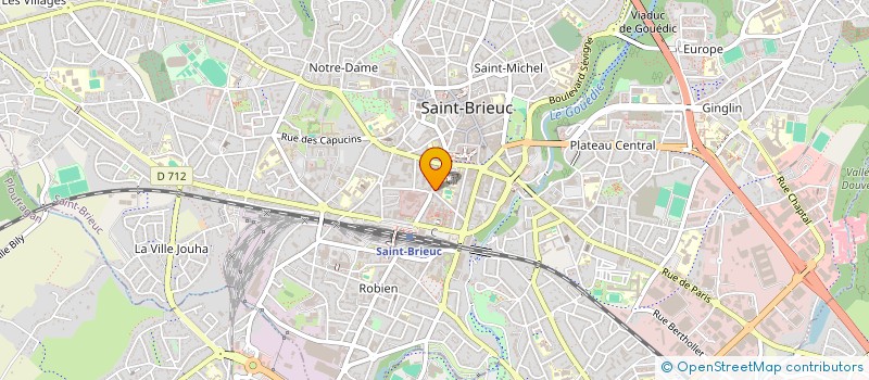 localisation de l'entreprise DIRECTION DEPARTEMENTALE FINANCES PUBLIQUES COTES D'ARMOR à SAINT-BRIEUC