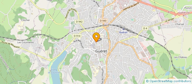localisation de l'entreprise DIRECTION DEPARTEMENTALE FINANCES PUBLIQUES CREUSE à GUERET