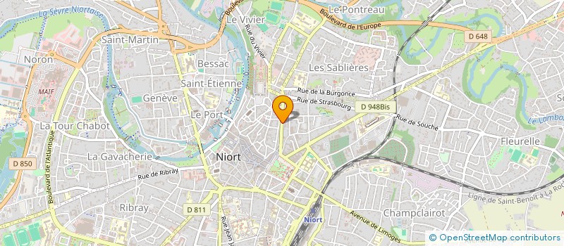 localisation de l'entreprise DIRECTION DEPARTEMENTALE FINANCES PUBLIQUES DEUX SEVRES à NIORT