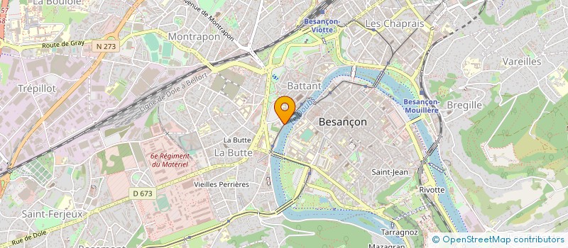 localisation de l'entreprise DIRECTION DEPARTEMENTALE FINANCES PUBLIQUES DOUBS à BESANCON