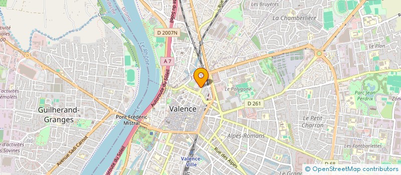localisation de l'entreprise DIRECTION DEPARTEMENTALE FINANCES PUBLIQUES DROME à VALENCE