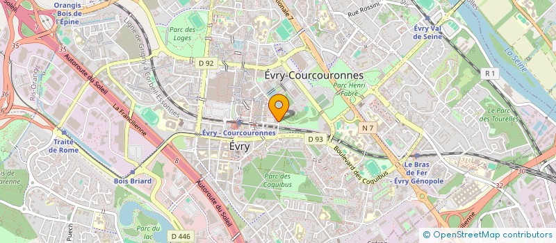 localisation de l'entreprise DIRECTION DEPARTEMENTALE FINANCES PUBLIQUES ESSONNE à EVRY-COURCOURONNES