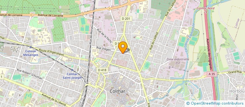 localisation de l'entreprise DIRECTION DEPARTEMENTALE FINANCES PUBLIQUES HAUT RHIN à COLMAR