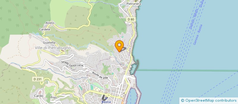 localisation de l'entreprise DIRECTION DEPARTEMENTALE FINANCES PUBLIQUES HAUTE CORSE à BASTIA