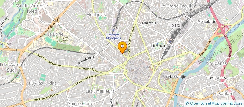 localisation de l'entreprise DIRECTION DEPARTEMENTALE FINANCES PUBLIQUES HAUTE VIENNE à LIMOGES
