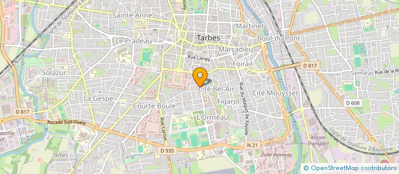 localisation de l'entreprise DIRECTION DEPARTEMENTALE FINANCES PUBLIQUES HAUTES PYRENEES à TARBES