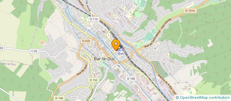 localisation de l'entreprise DIRECTION DEPARTEMENTALE FINANCES PUBLIQUES MEUSE à BAR-LE-DUC