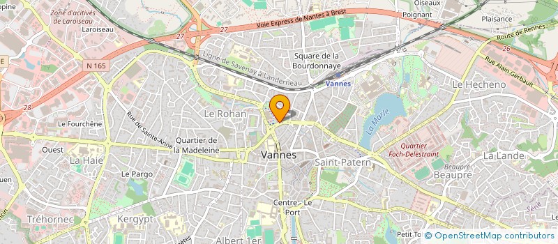 localisation de l'entreprise DIRECTION DEPARTEMENTALE FINANCES PUBLIQUES MORBIHAN à VANNES