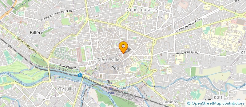 localisation de l'entreprise DIRECTION DEPARTEMENTALE FINANCES PUBLIQUES PYRENEES ATLANTIQUES à PAU