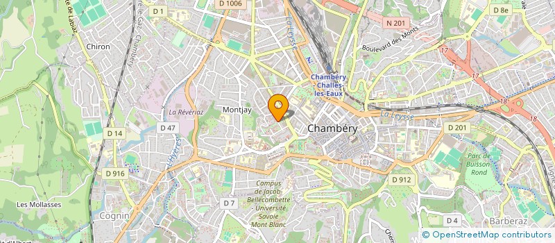 localisation de l'entreprise DIRECTION DEPARTEMENTALE FINANCES PUBLIQUES SAVOIE  CHAMBERY