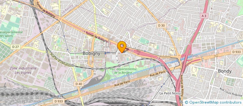 localisation de l'entreprise DIRECTION DEPARTEMENTALE FINANCES PUBLIQUES SEINE ST DENIS à BOBIGNY