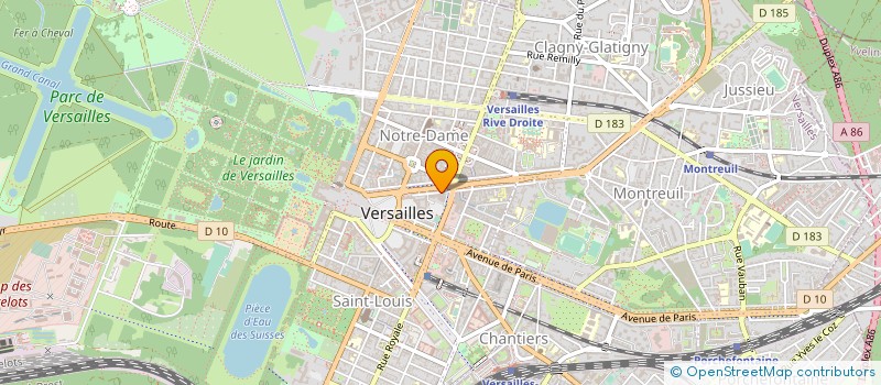 localisation de l'entreprise DIRECTION DEPARTEMENTALE FINANCES PUBLIQUES YVELINES à VERSAILLES