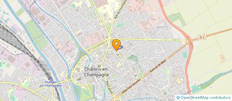 localisation de l'entreprise DIRECTION DEPARTEMENTALE TERRITOIRES MARNE à CHALONS-EN-CHAMPAGNE