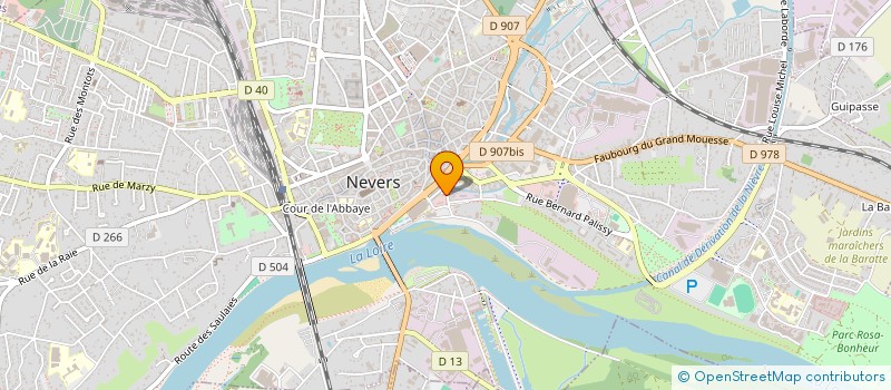 localisation de l'entreprise DIRECTION DEPARTEMENTALE TERRITOIRES NIEVRE à NEVERS