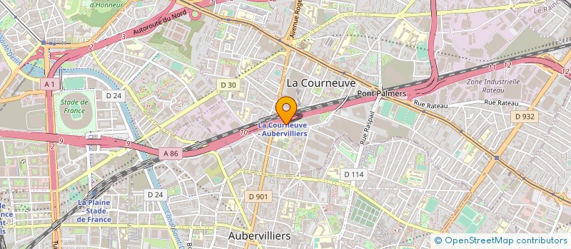 localisation de l'entreprise DIRECTION DES ARCHIVES à LA COURNEUVE