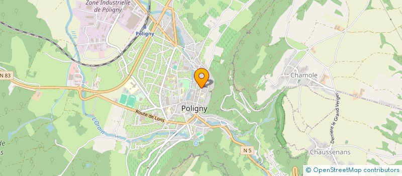 localisation de l'entreprise DIRECTION DES OEUVRES DIOCESAINES à POLIGNY